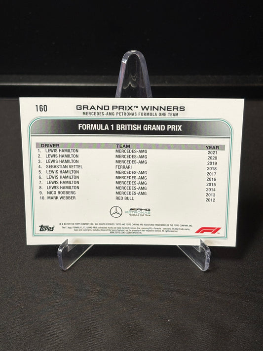 Lewis Hamilton Topps Chrome F1 2022 "GP Winner #160"
