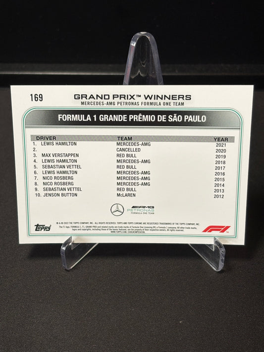 Lewis Hamilton Topps Chrome F1 2022 "GP Winner #169"