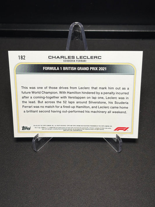 Charles Leclerc Topps Chrome F1 2022 "Driver of the Day #182"