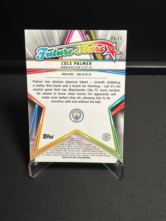 Cole Palmer RC Topps Chrome 2021-22 "Future Stars" Manchester City