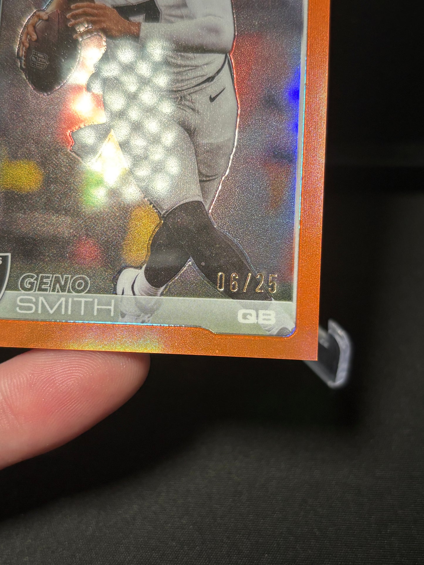 Geno Smith Topps Chrome 2026 "Orange /25" Las Vegas Raiders