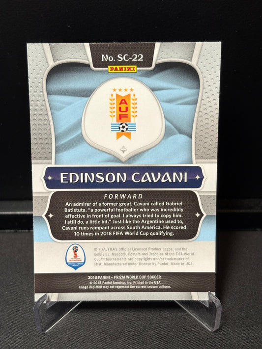 Edinson Cavani Panini Prizm World Cup 2022 "Scorers Club" Uruguay