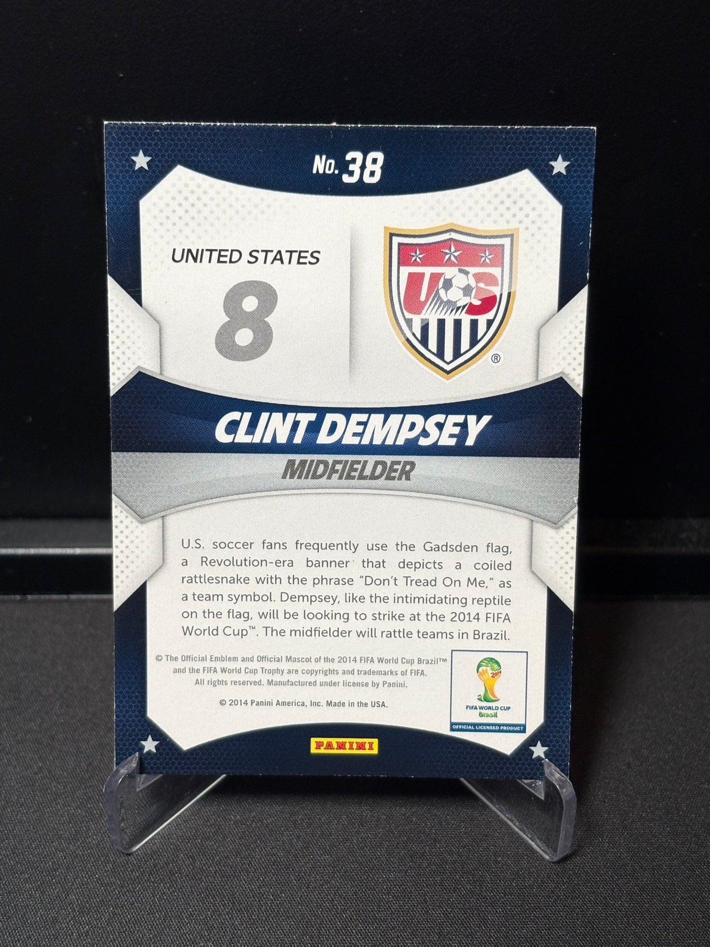 Clint Dempsey Panini Prizm World Cup 2014 "World Cup Stars" USA