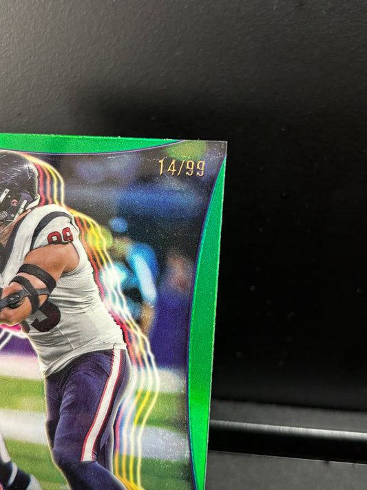 J.J. Watt Topps Chrome 2024 "Legends of the Gridiron Green /99" Houston Texans