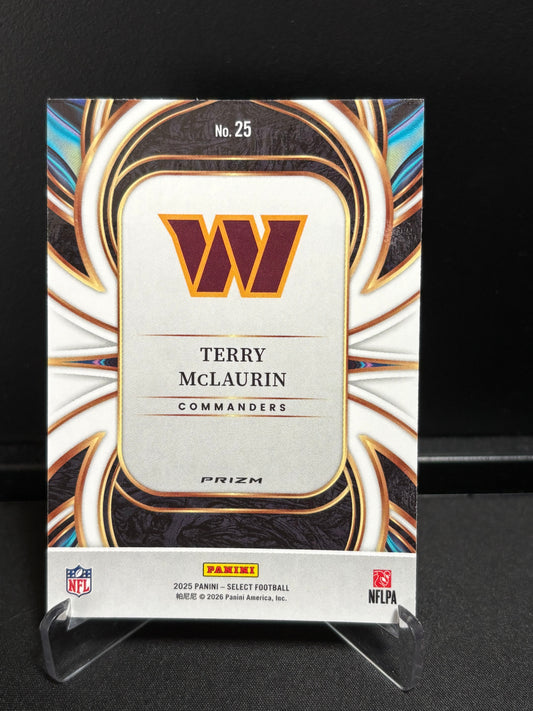Terry McLaurin Panini Select 2025 "On Target Prizm" Washington Commanders