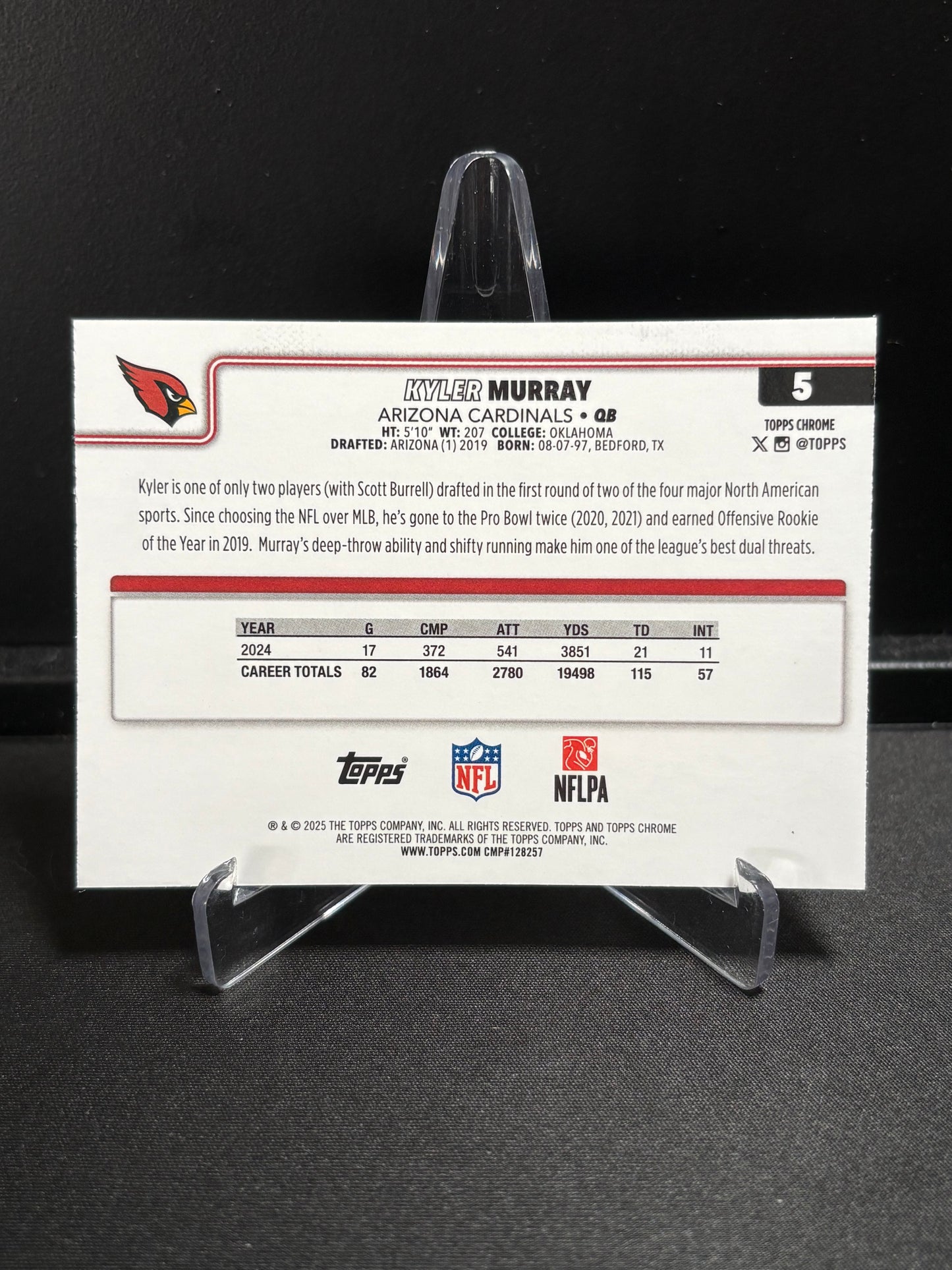 Kyler Murray Topps Chrome 2025 "RayWave" Arizona Cardinals