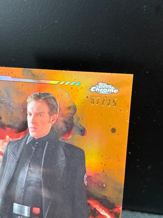 General Hux Topps Chrome Star Wars "Orange Refractor" /25 – The Force Awakens