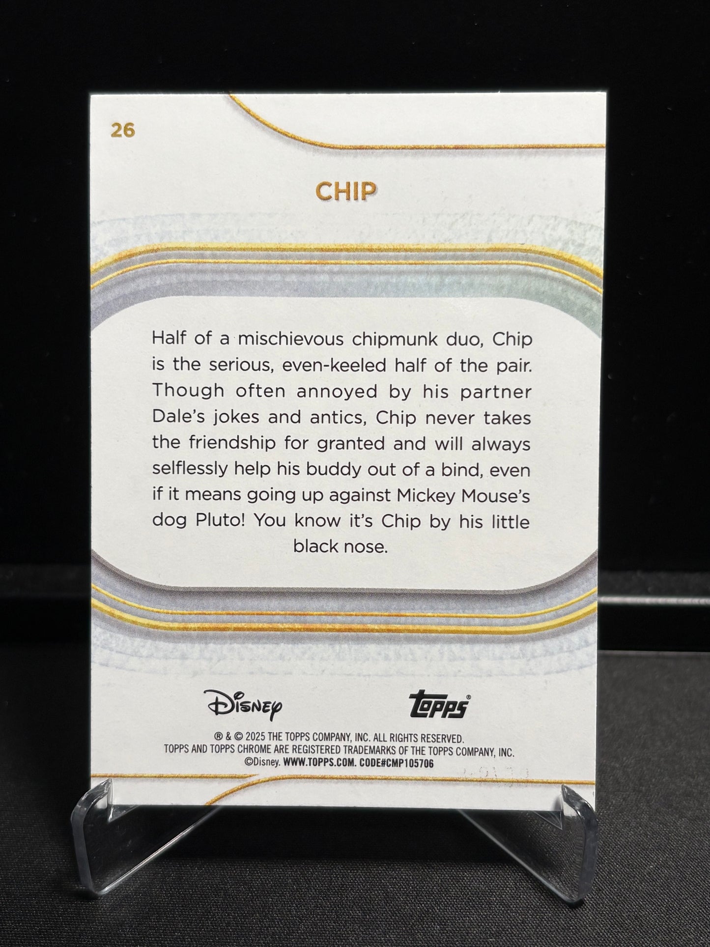 Chip Topps Chrome Disney Sapphire 2025 "Green Sapphire" /99