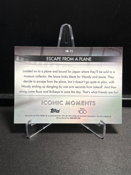 Toy Story 2 Topps Chrome Disney 100 2023 "Iconic Moments – Escape From A Plane" IM-15