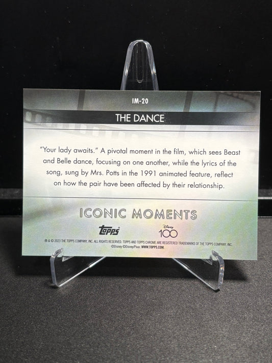 Belle & La Bête Topps Chrome Disney 100 2023 "Iconic Moments – The Dance" IM-20