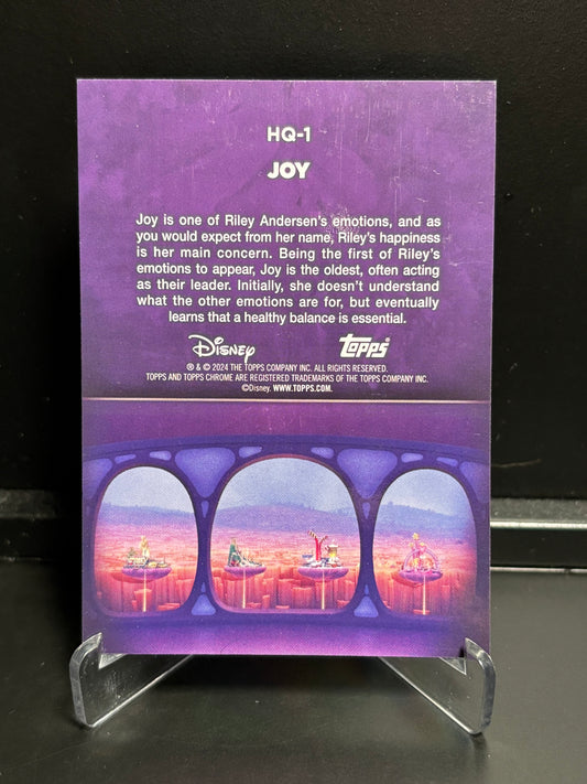Topps Chrome Disney Head Quarters – Joy HQ-1 | Insert