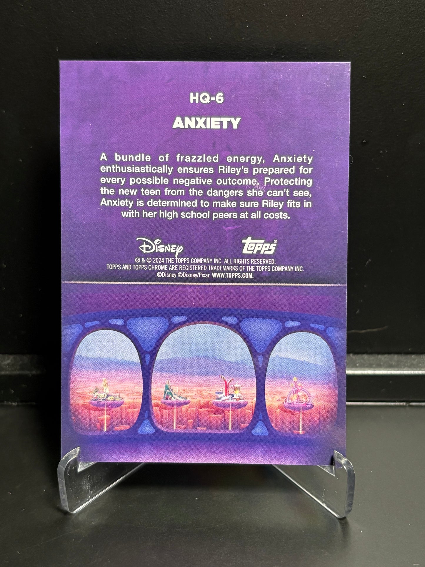 Topps Chrome Disney Head Quarters – Anxiety HQ-6 | Insert