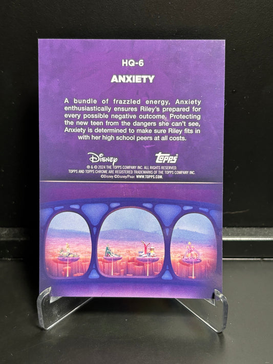 Topps Chrome Disney Head Quarters – Anxiety HQ-6 | Insert
