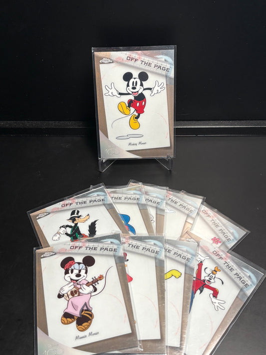 Topps Chrome Disney 100 – Off The Page | Set Complet