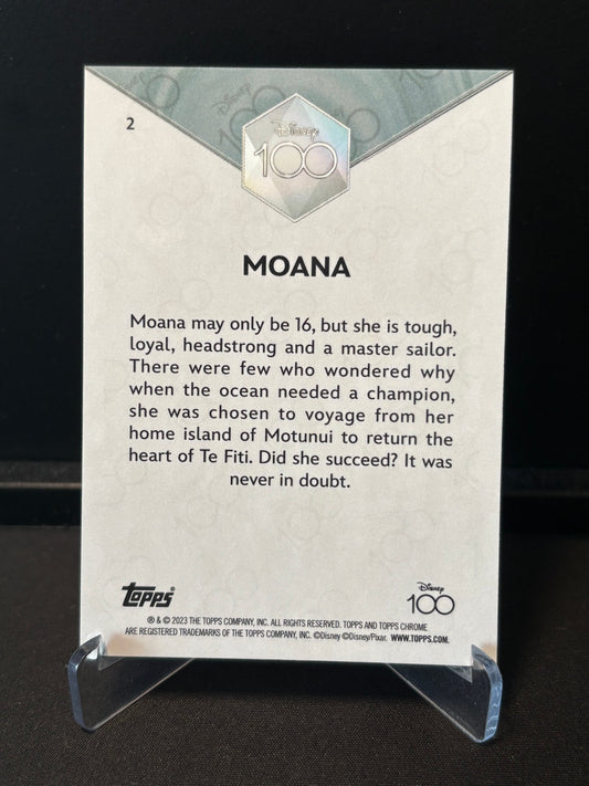 Topps Chrome Disney 100 – Moana #2 | Carte Base