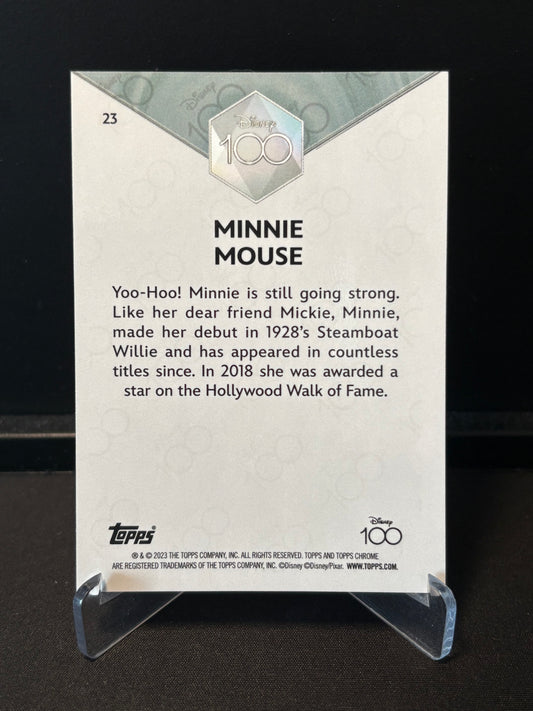 Topps Chrome Disney 100 – Minnie Mouse #23 | Carte Base