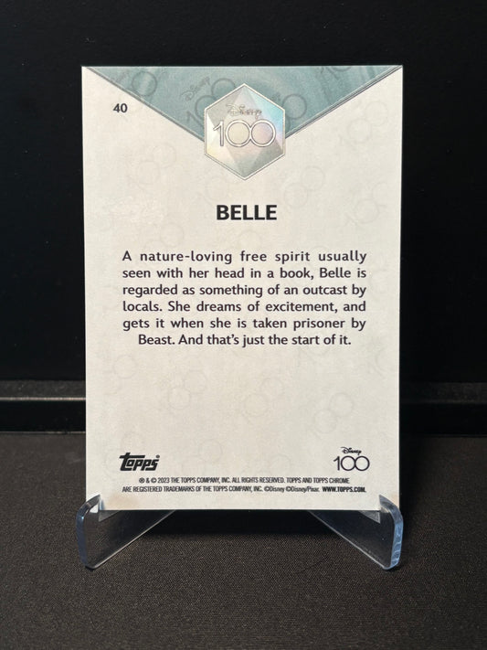 Topps Chrome Disney 100 – Belle #40 | Carte Base