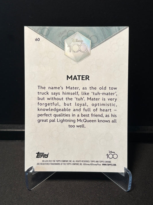 Topps Chrome Disney 100 – Martin (Mater) #60 | Carte Base