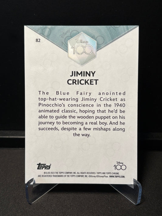 Topps Chrome Disney 100 – Jiminy Cricket #82 | Carte Base