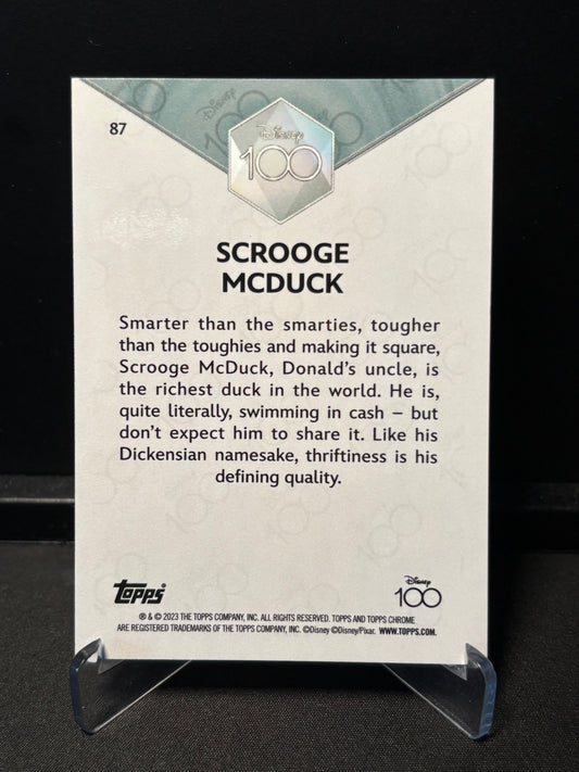 Topps Chrome Disney 100 – Scrooge McDuck #87 | Carte Base