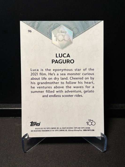 Topps Chrome Disney 100 – Luca Paguro #96 | Carte Base