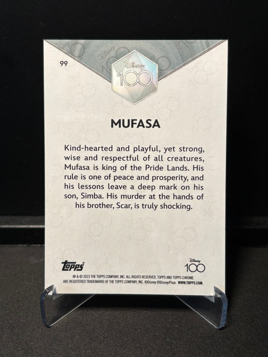 Topps Chrome Disney 100 – Mufasa #99 | Carte Base