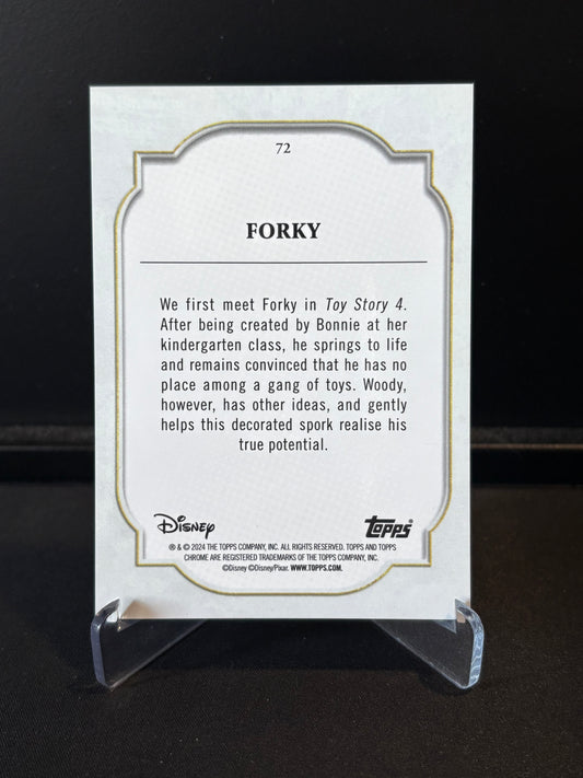 Topps Chrome Disney 2024 – Forky #72 | Carte Base