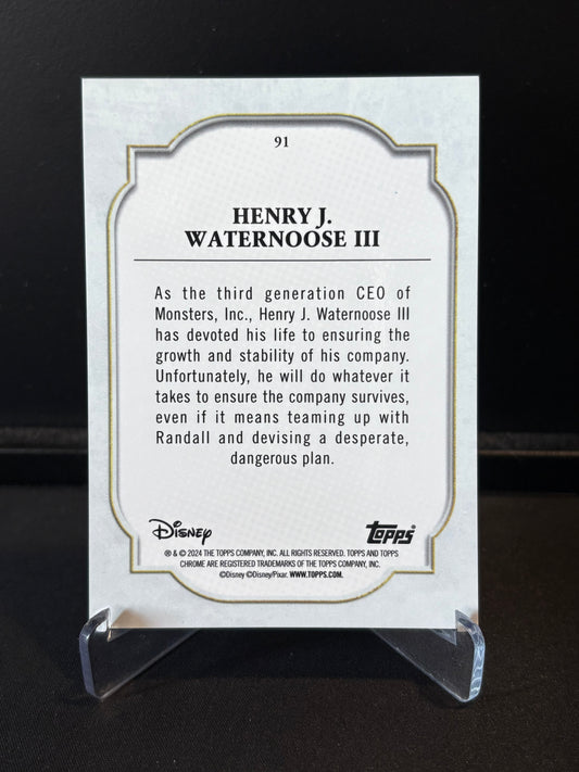 Topps Chrome Disney 2024 – Henry J. Waternoose III #91 | Carte Base