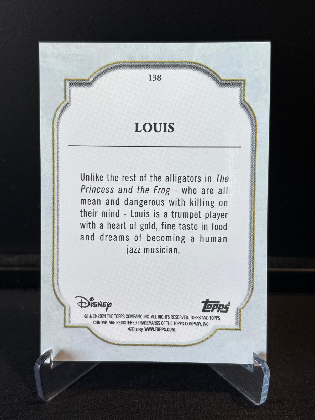 Topps Chrome Disney 2024 – Louis #138 | Carte Base