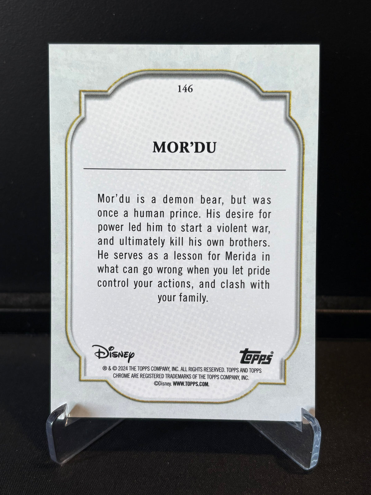 Topps Chrome Disney 2024 – Mor’du #146 | Carte Base