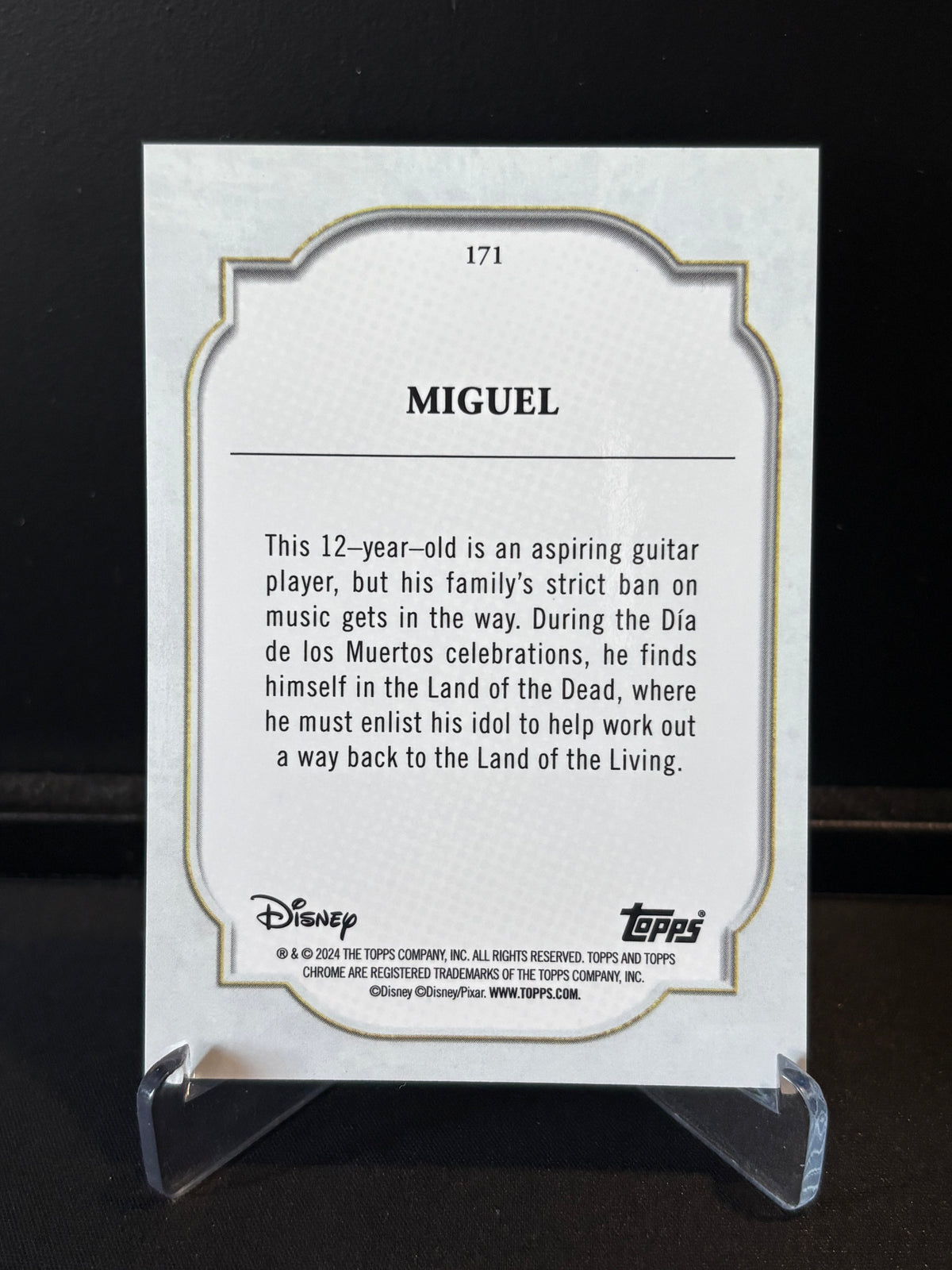 Topps Chrome Disney 2024 – Miguel #171 | Carte Base