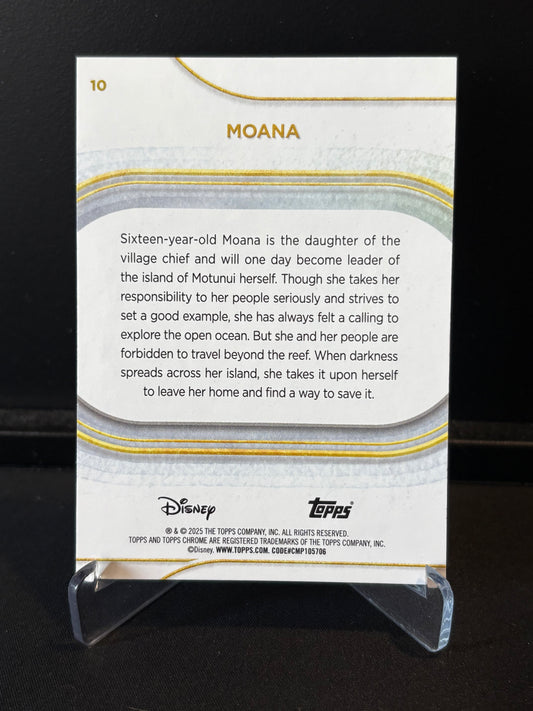 Topps Chrome Disney 2025 – Moana #10 | Carte Base