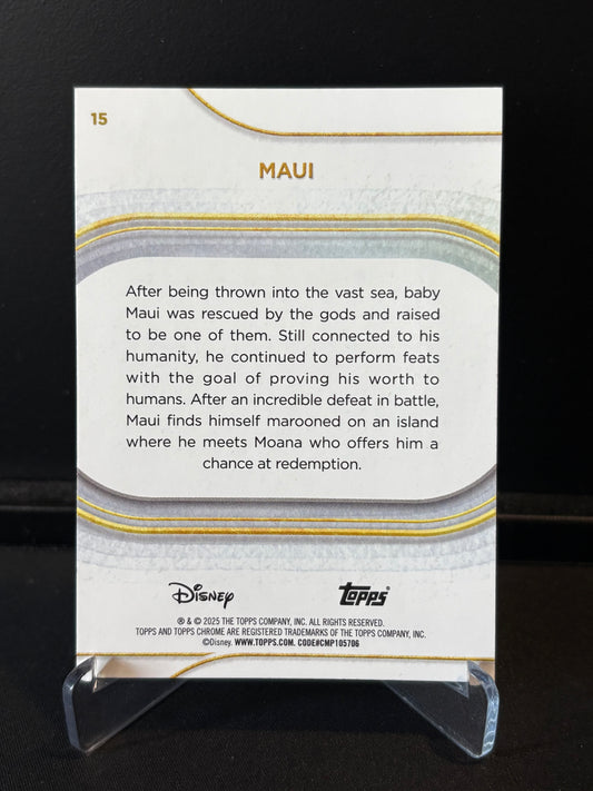 Topps Chrome Disney 2025 – Maui #15 | Carte Base