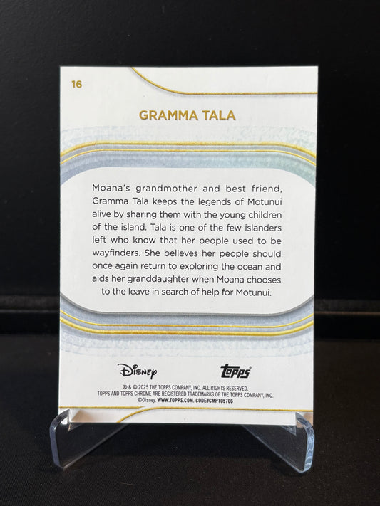 Topps Chrome Disney 2025 – Gramma Tala #16 | Carte Base