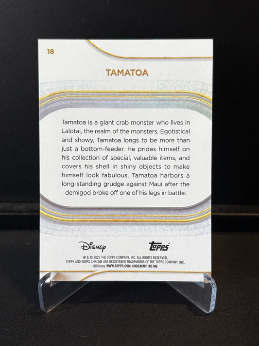 Topps Chrome Disney 2025 – Tamatoa #18 | Carte Base