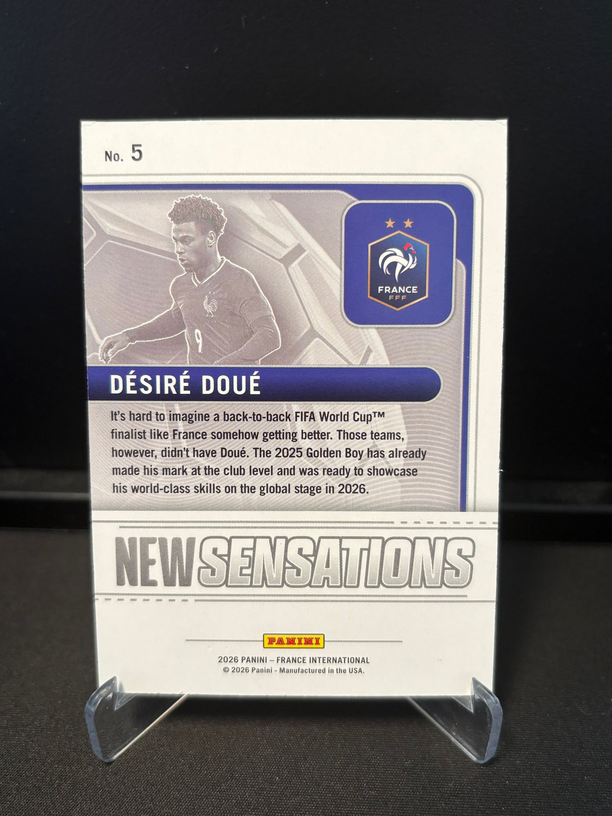 Panini France International 2026 – Désiré Doué | New Sensations