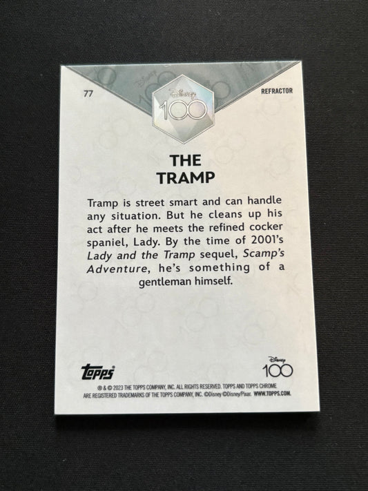 Topps Chrome Disney 100 2023 – The Tramp #77 | Refractor