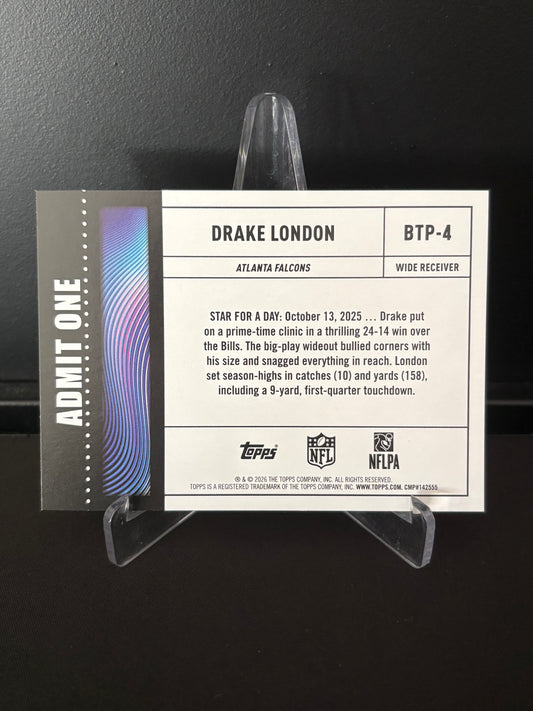 Topps Flagship NFL 2026 – Drake London BTP-4 | Big Ticket Player