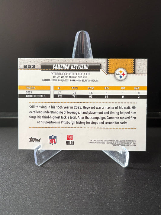 Topps Flagship NFL 2026 – Cameron Heyward #253 | Rainbow Foil