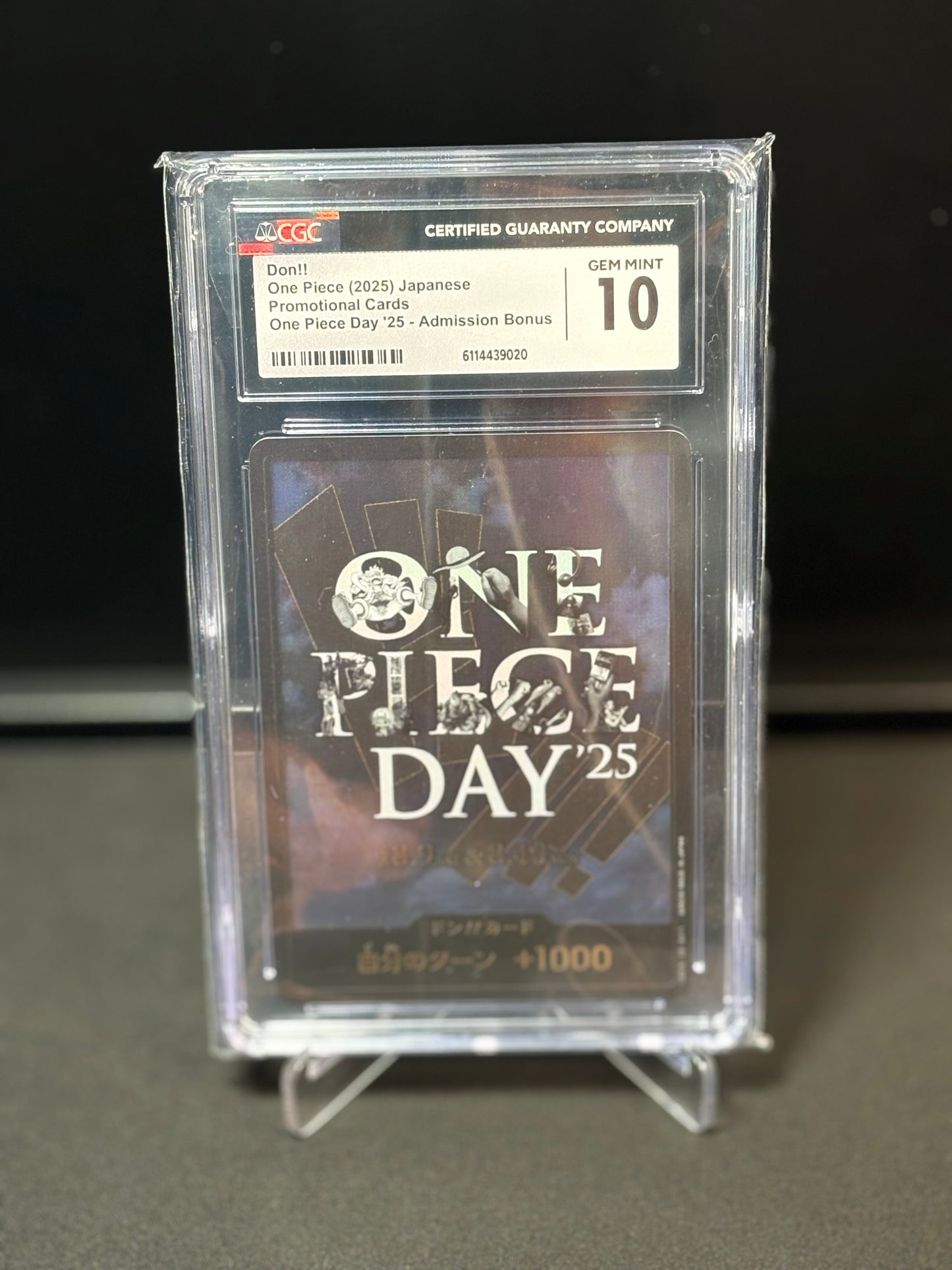 One Piece (JAP) Promo "One Piece Day 25" Luffy Lego + "Don" CGC 10 (020/021)