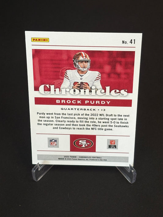 Brock Purdy RC San Francisco 49ers Chronicles 2022