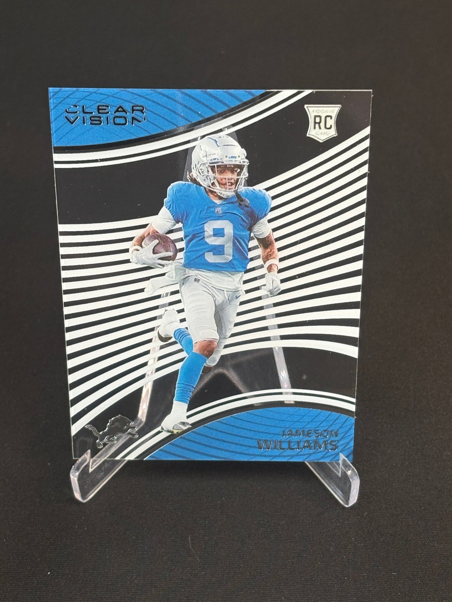 Jameson Williams RC Chronicles 2022 "Clear Vision" Détroit Lions