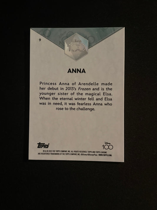 Topps Chrome Disney 100 2023 – Anna #9 | Carte Base