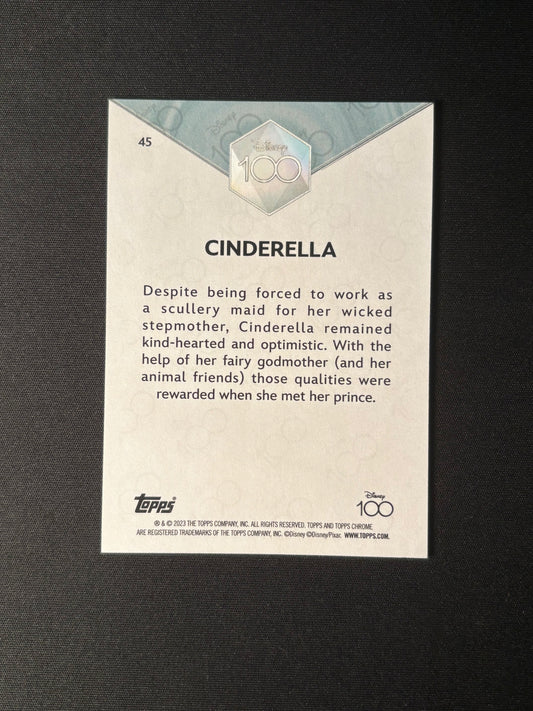 Topps Chrome Disney 100 2023 – Cinderella #45 | Carte Base