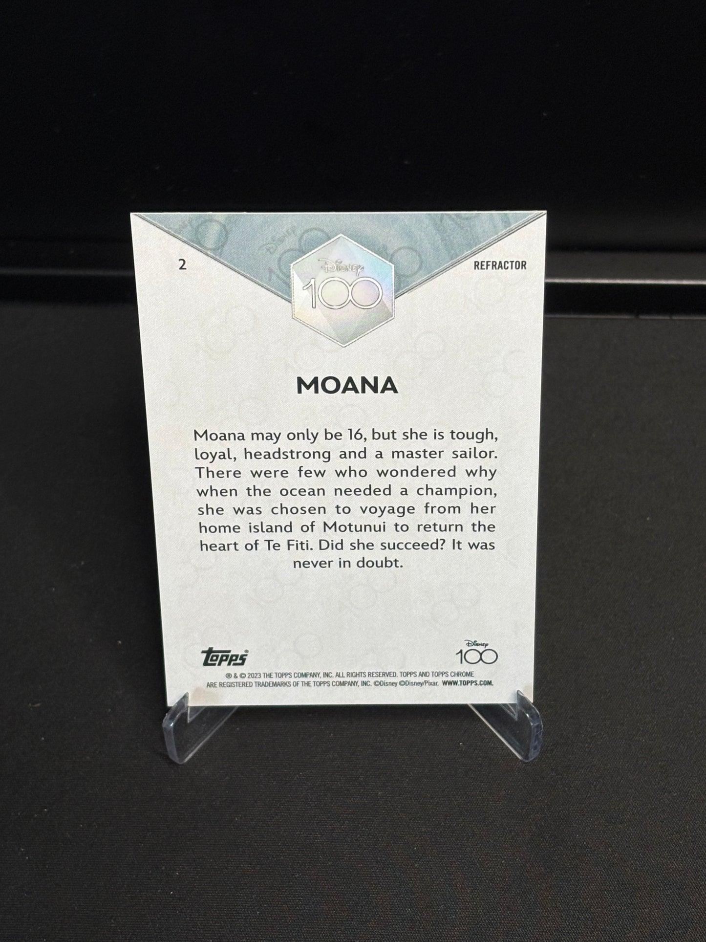 Topps Chrome Disney 100 "Refractor" Moana #2