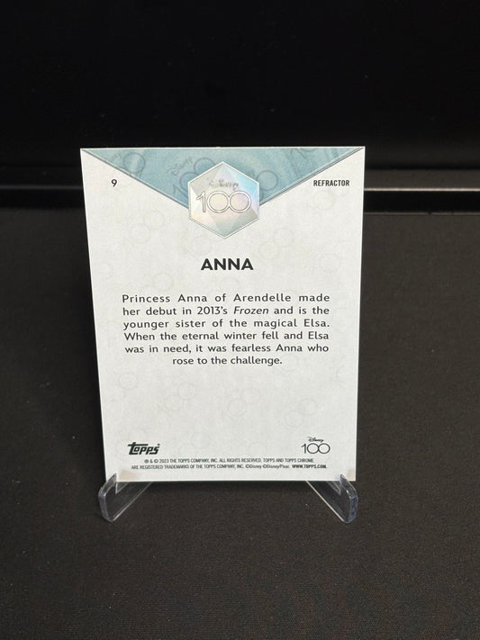 Topps Chrome Disney 100 "Refractor" Anna #9