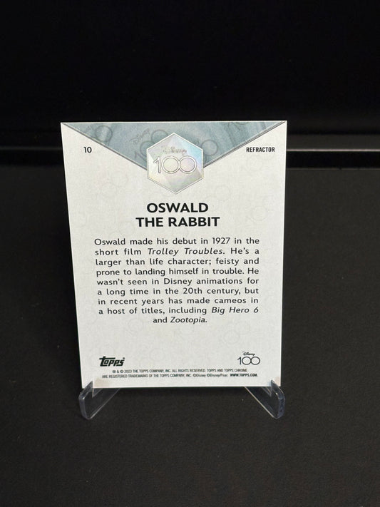 Topps Chrome Disney 100 "Refractor" Oswald The Rabbit #10