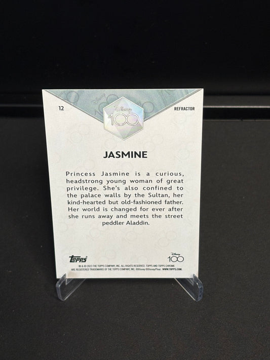 Topps Chrome Disney 100 "Refractor" Jasmine #12