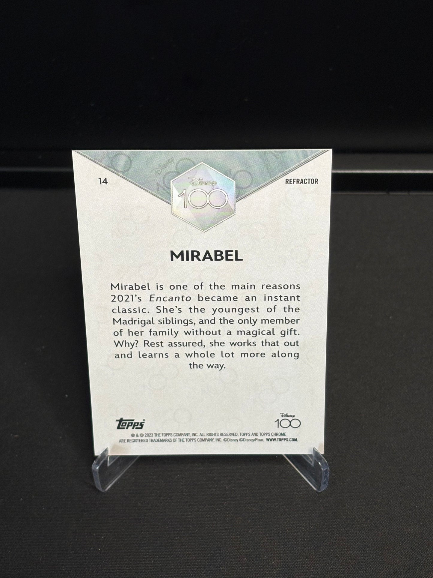 Topps Chrome Disney 100 "Refractor" Mirabel #14