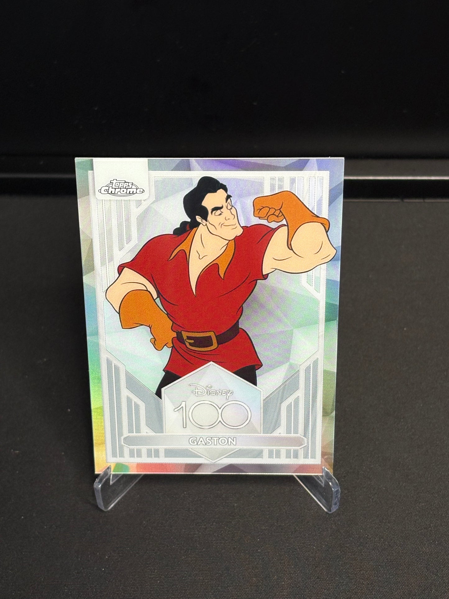 Topps Chrome Disney 100 "Refractor" Gaston #15